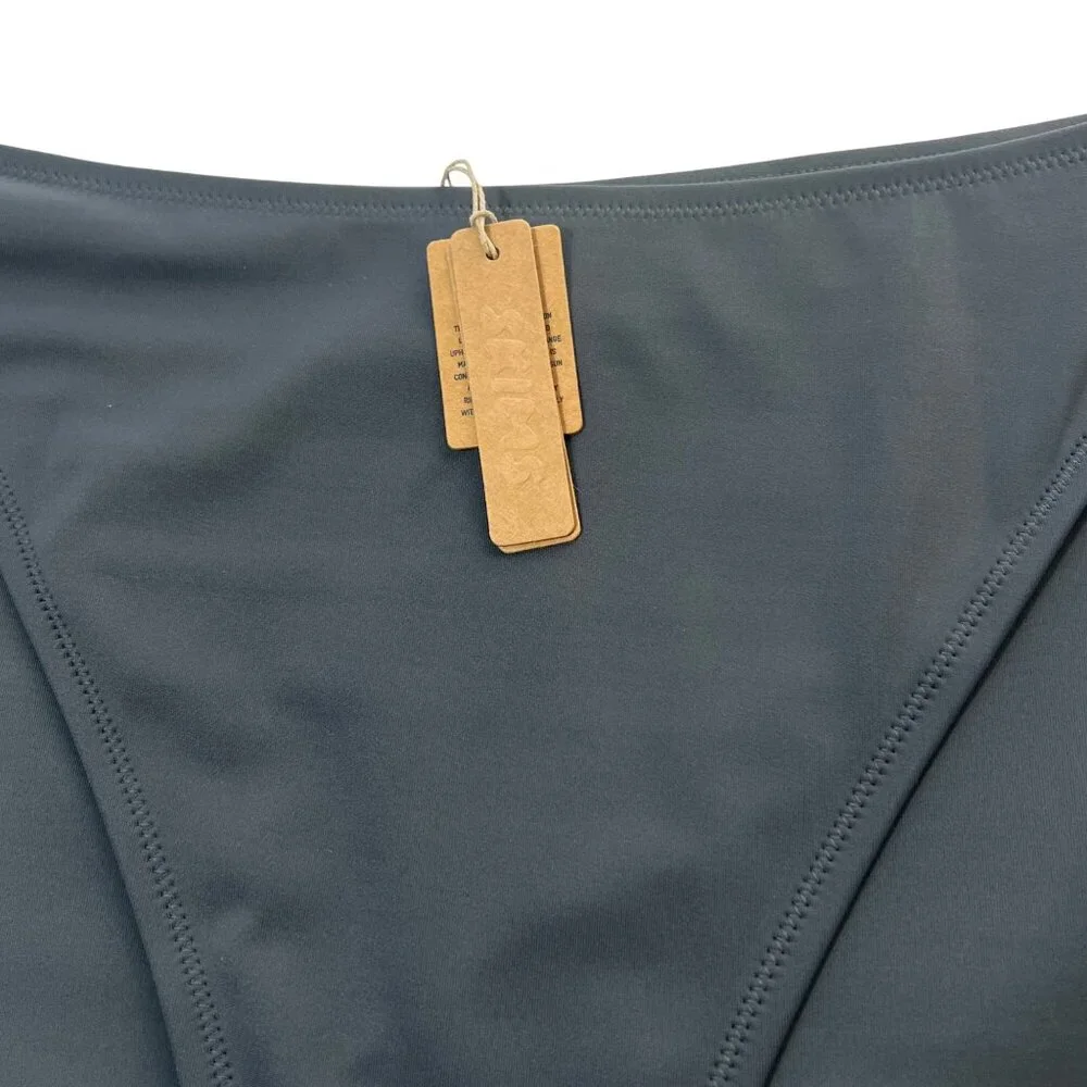 SKIMS Shaping Swim Dipped Bikini Bottom Gunmetal 3X‎